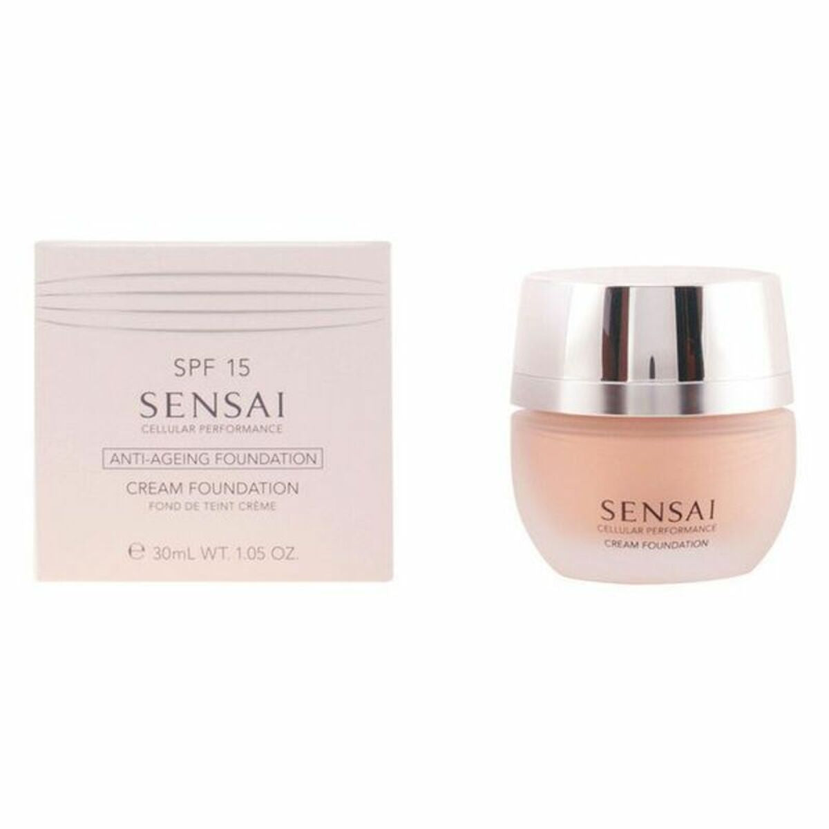 Fluid Foundation Make-up Kanebo Sensai Cp cf 25 Cf25-Topaz Beige Spf 15 30 ml makeup emballage