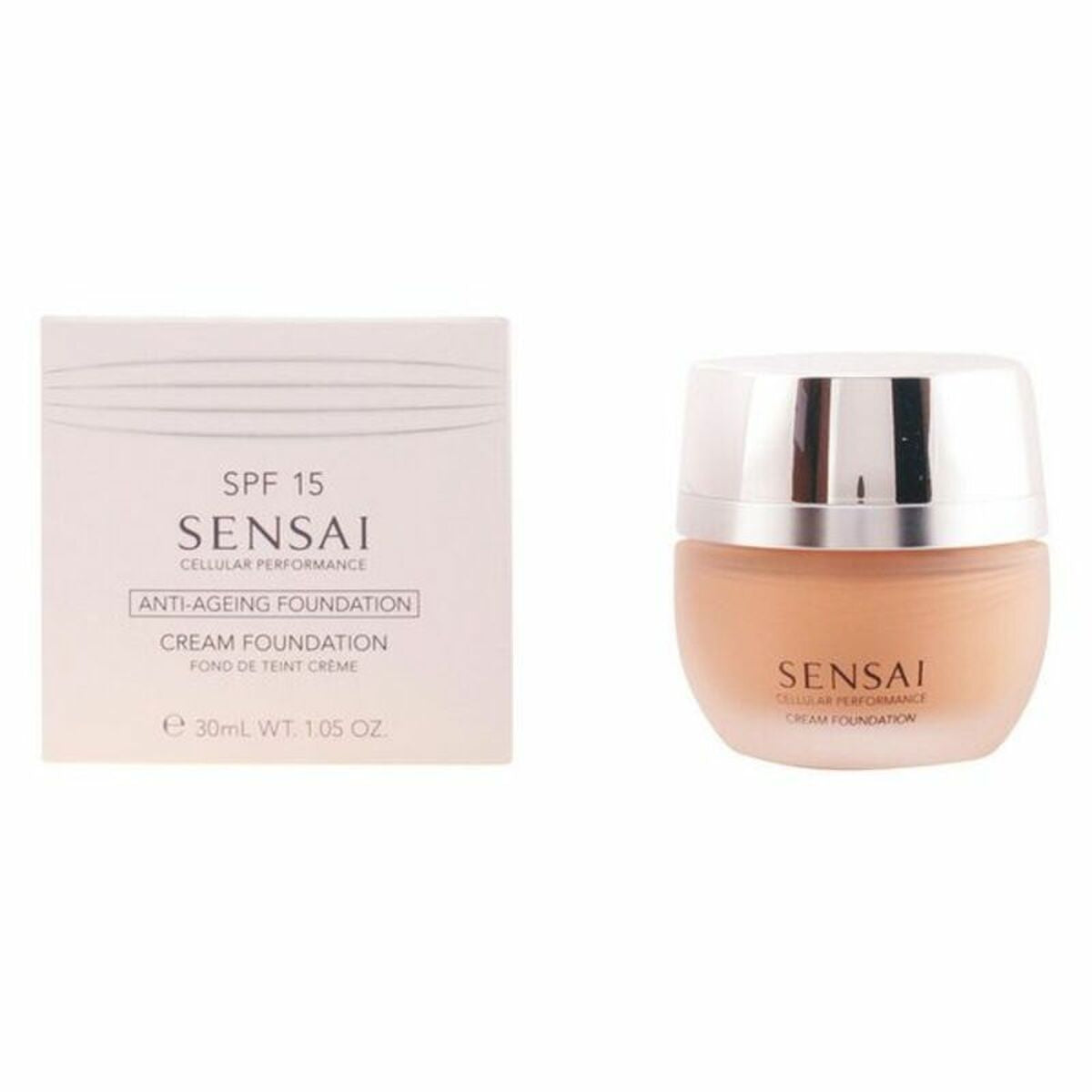 Fluid Foundation Make-up Kanebo Sensai Cp cf 25 Cf25-Topaz Beige Spf 15 30 ml makeup emballage