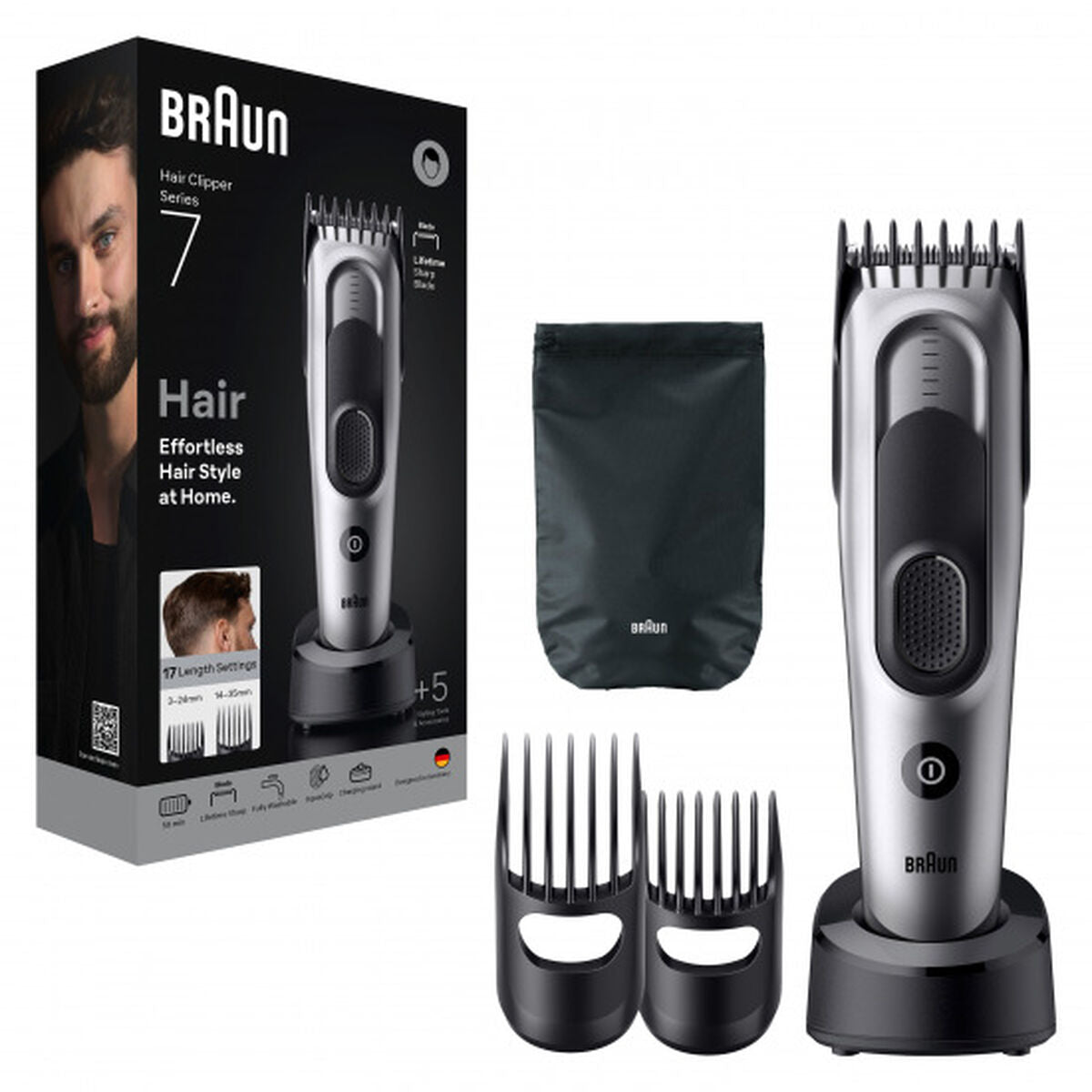 Hårklippere Braun HC7590 S7 ESSENTIAL produktemballage
