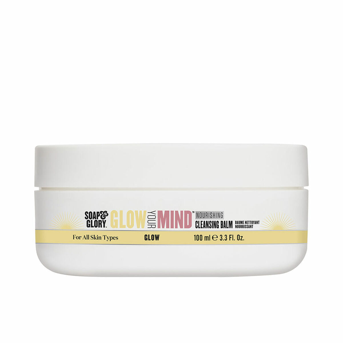 Facial Make Up Remover Soap & Glory GLOW YOUR MIND 100 g produktemballage