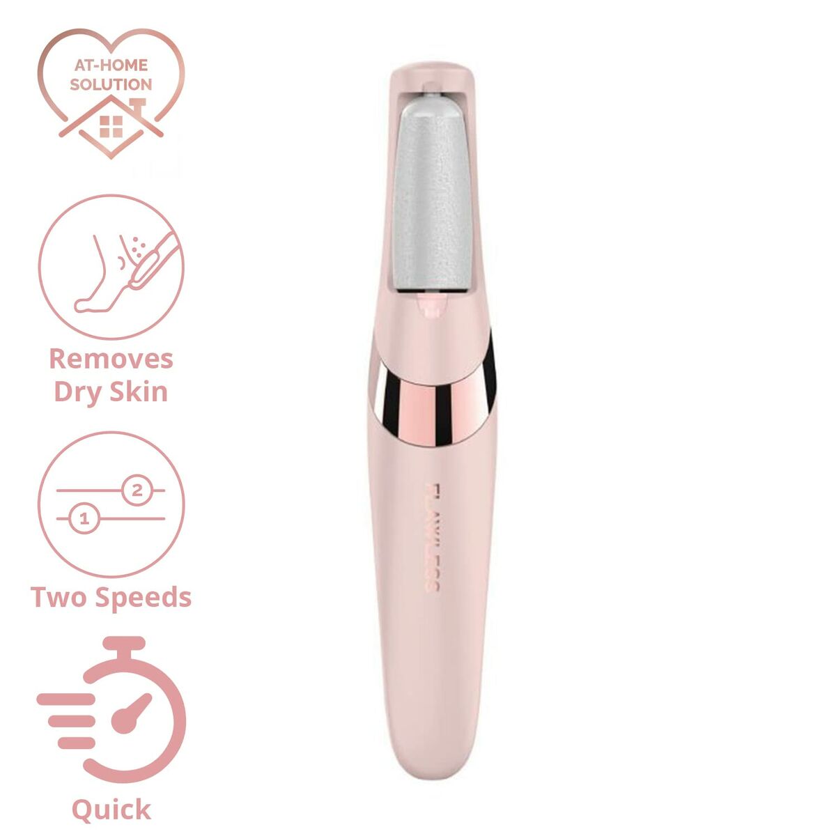 Electric Callus Remover FLAWLESS Pedi Pink produktemballage