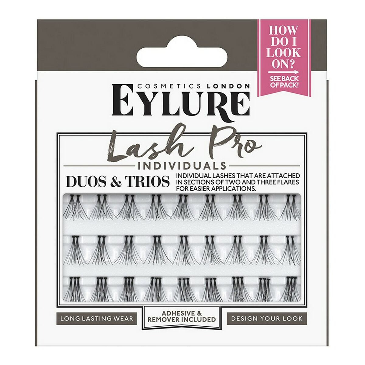 Falske øjenvipper Lash-Pro Individuals Duos og Trios Eylure 6005013N produktemballage