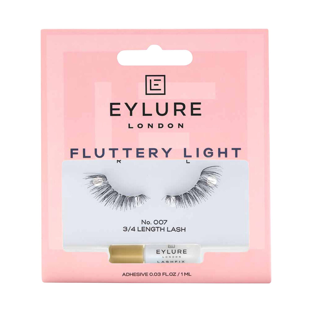Sæt med falske øjenvipper Eylure Fluttery Nº 007 Nº 007 (1 enhed) produktemballage
