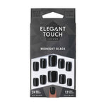 Falske negle Elegant Touch Core Color Midnight black (24 stk) produktemballage