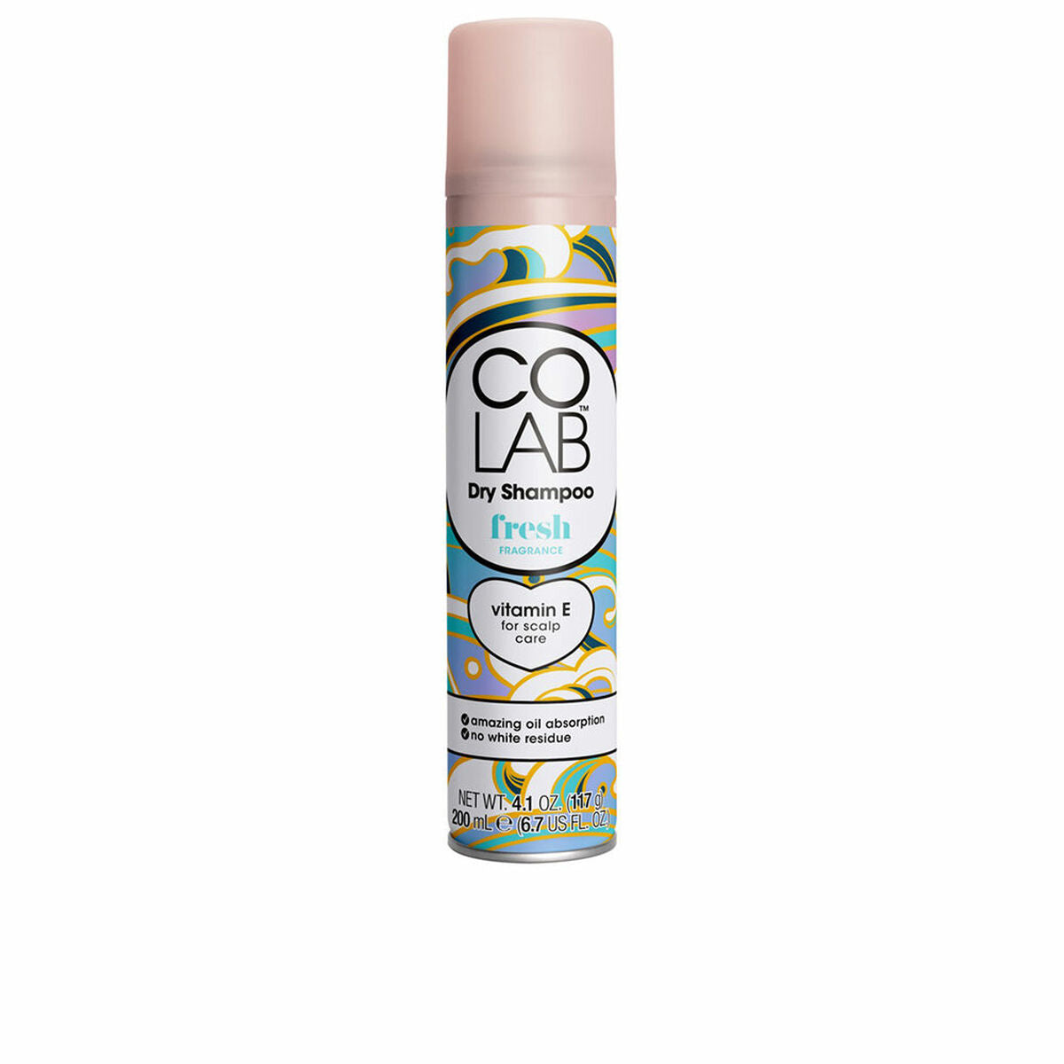Tørshampoo Colab FRESH 200 ml shampooflaske