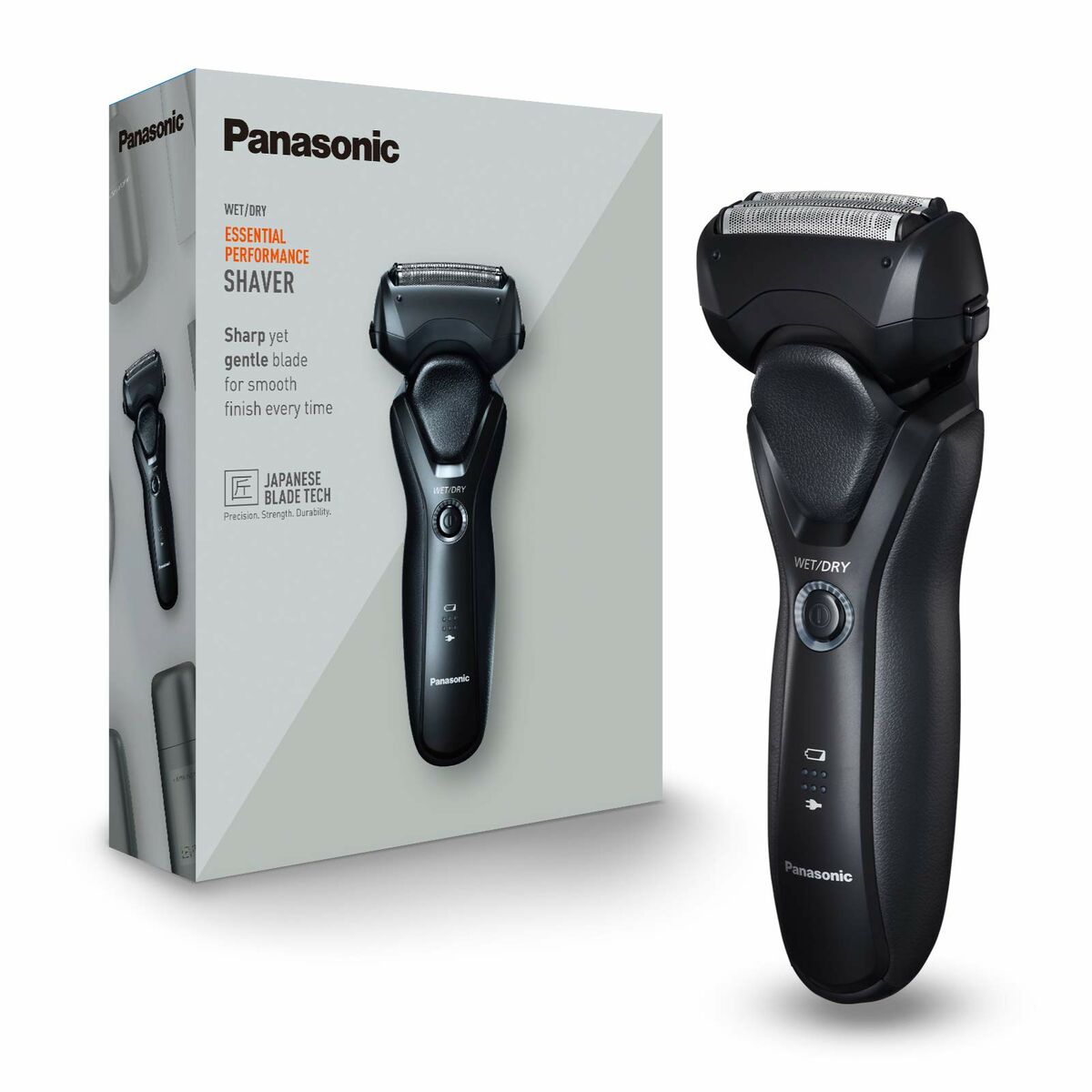 Genopladelig elektrisk barbermaskine Panasonic Wet&Dry ES-RT37-K503 (1 enhed) produktemballage