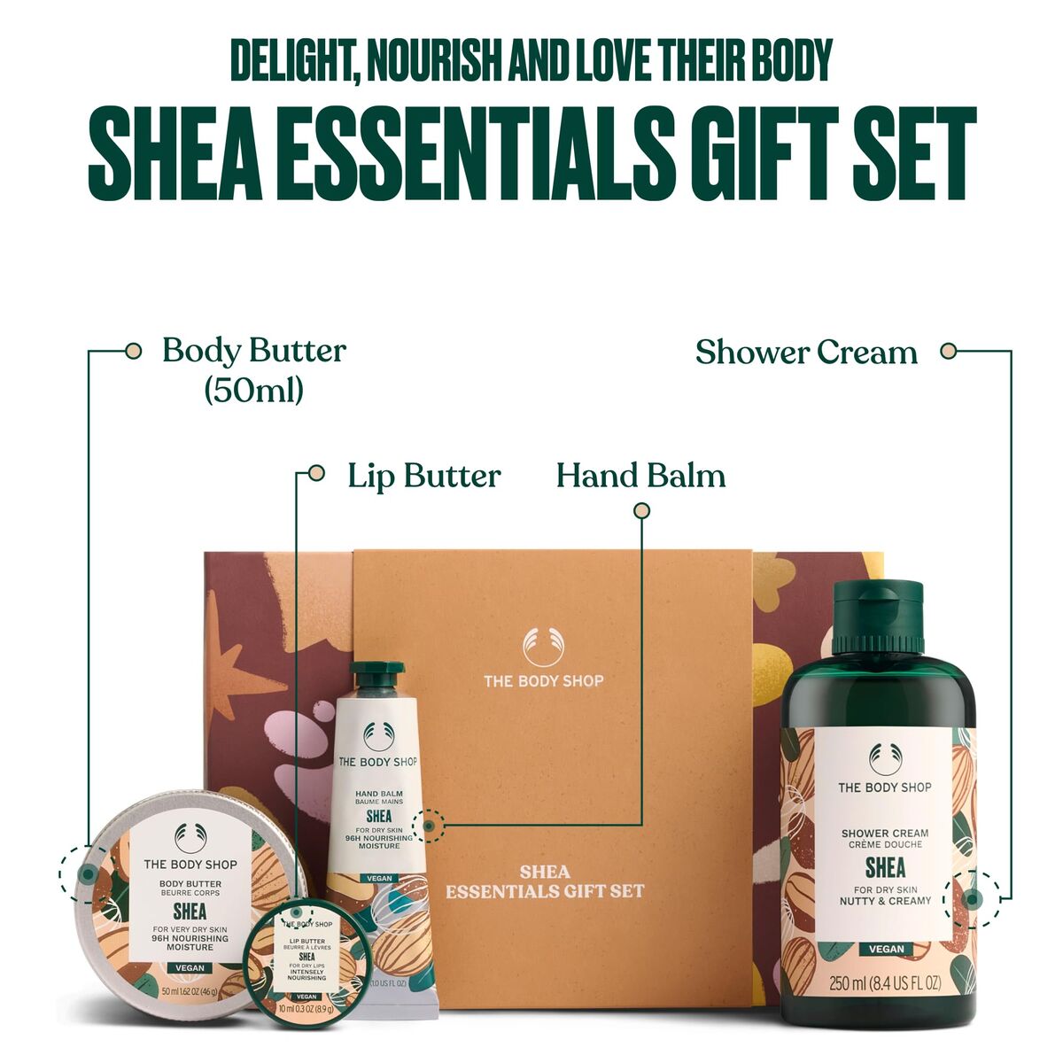 Kosmetiksæt til kvinder The Body Shop SHEA produktemballage