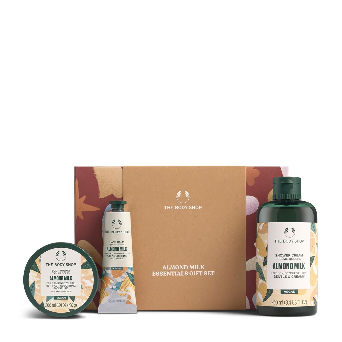 Kosmetiksæt til kvinder The Body Shop ALMOND MILK produktemballage