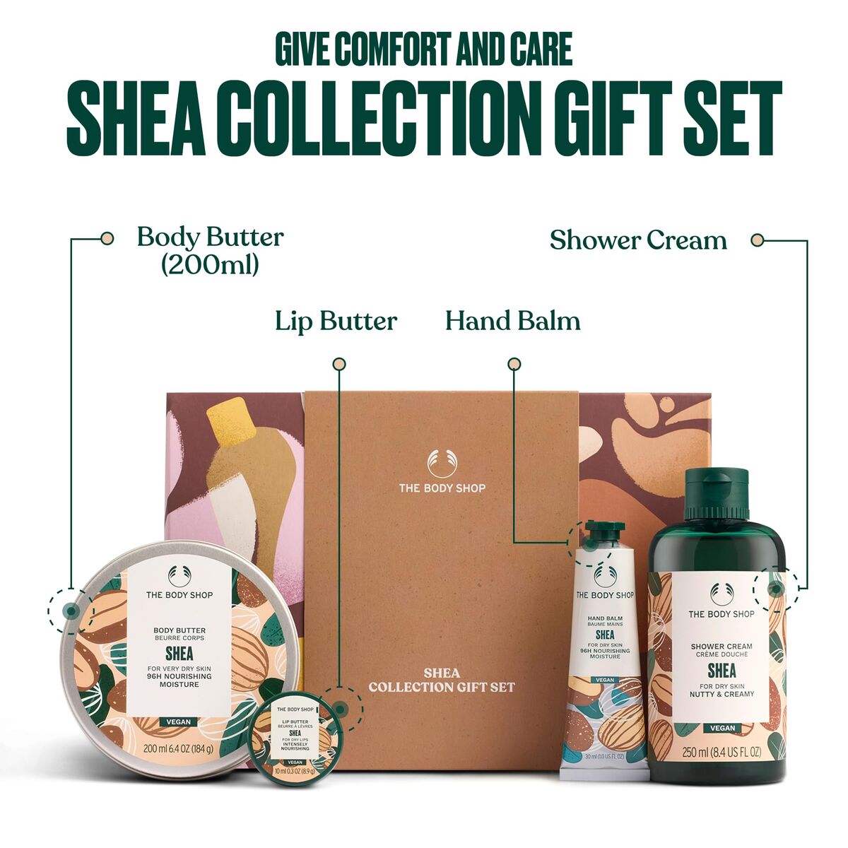 Kosmetiksæt til kvinder The Body Shop SHEA produktemballage
