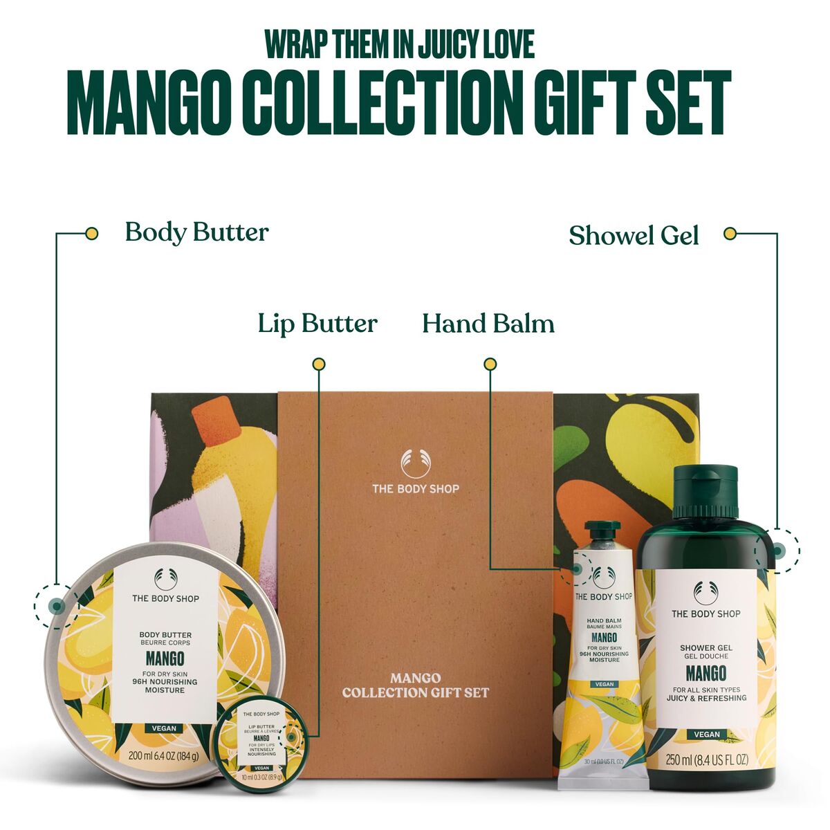 Kosmetiksæt til kvinder The Body Shop THE BODY SHOP MANGO produktemballage