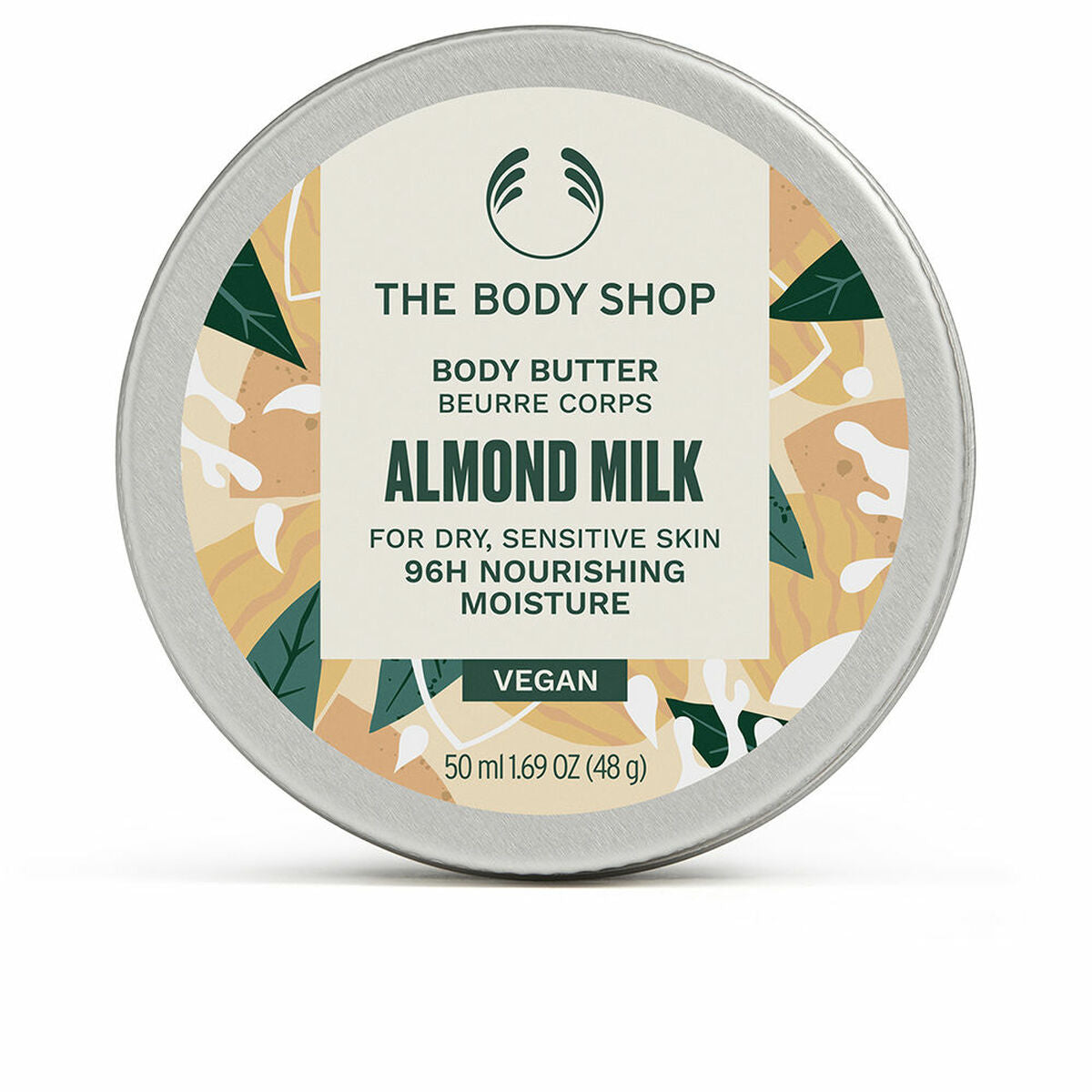Body Butter The Body Shop MANDELMÆLK 50 ml Produktemballage til følsom hud til kvinder