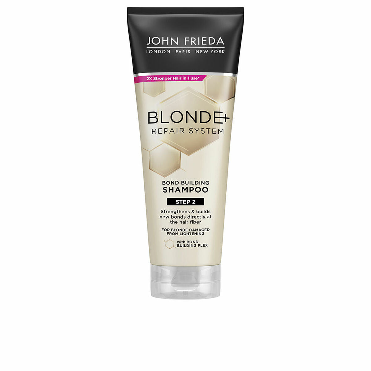 Restorative Shampoo John Frieda BLONDE+ REPAIR SYSTEM 250 ml til kvinder shampooflaske