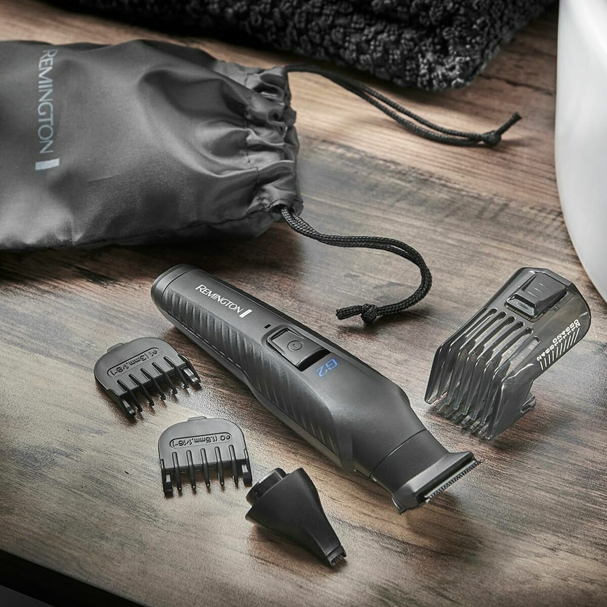 Trådløse hårklippere Remington produktemballage