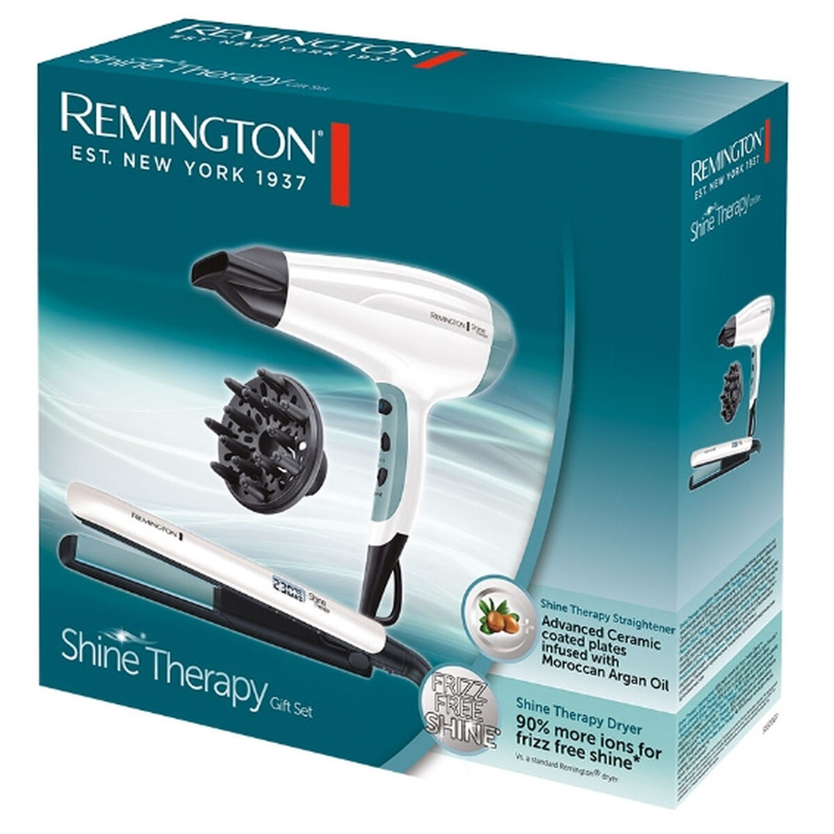 Hårtørrer Remington Hvid Sort 2300 W produktemballage