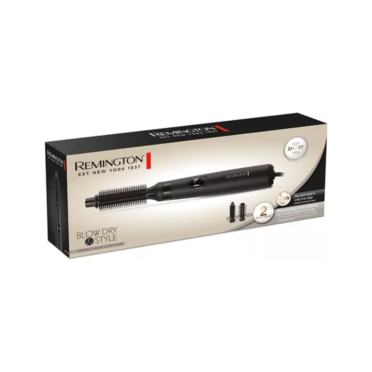 Styling Brush Remington Blow Dry & Style Black produktemballage