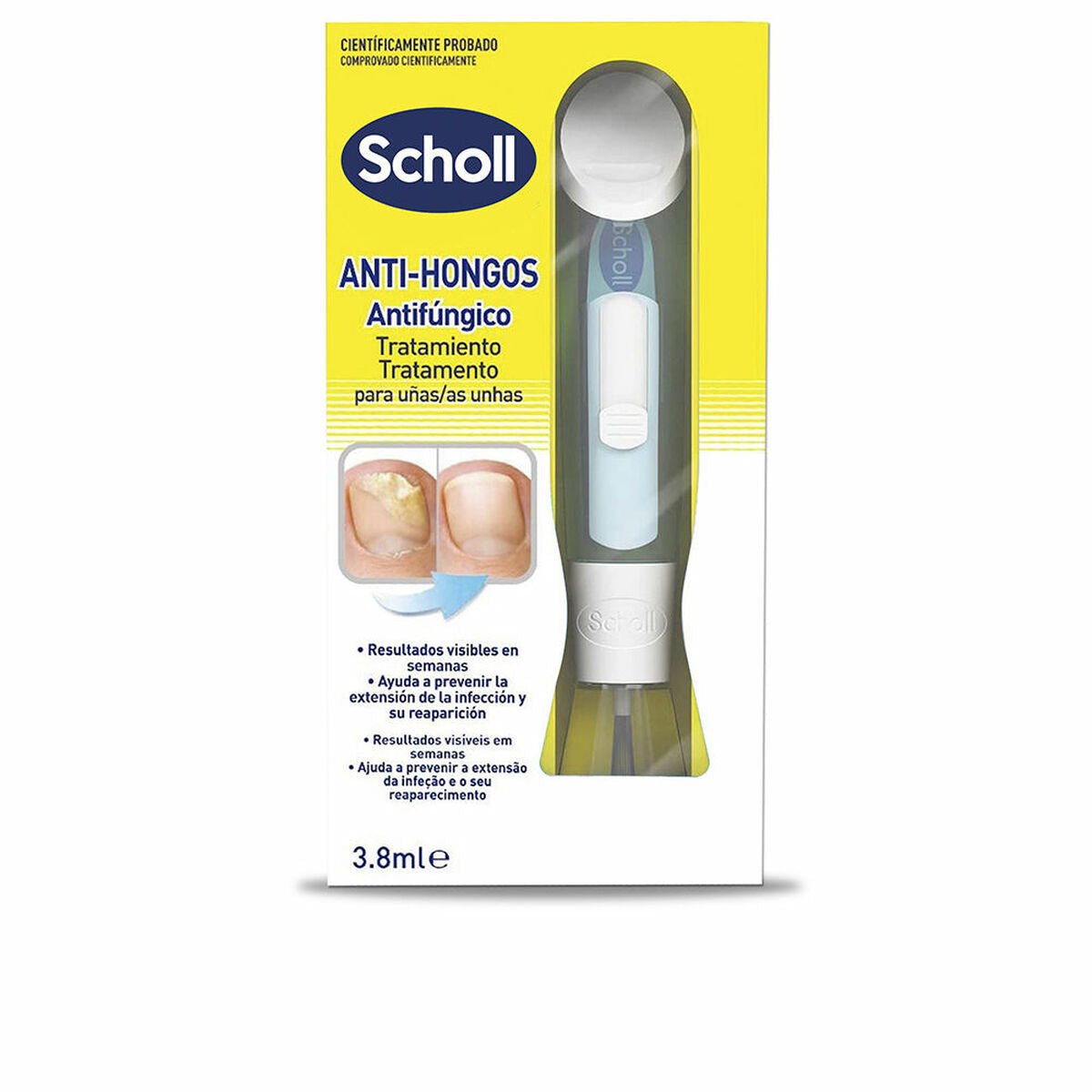 Care for Nails Scholl Hongos 3,8 ml produktemballage 3,8 ml