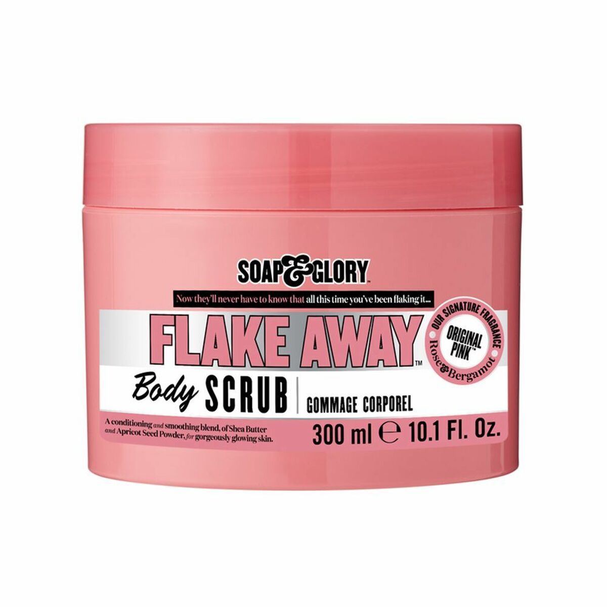Body Exfoliator Soap & Glory Flake Away 300 ml produktemballage
