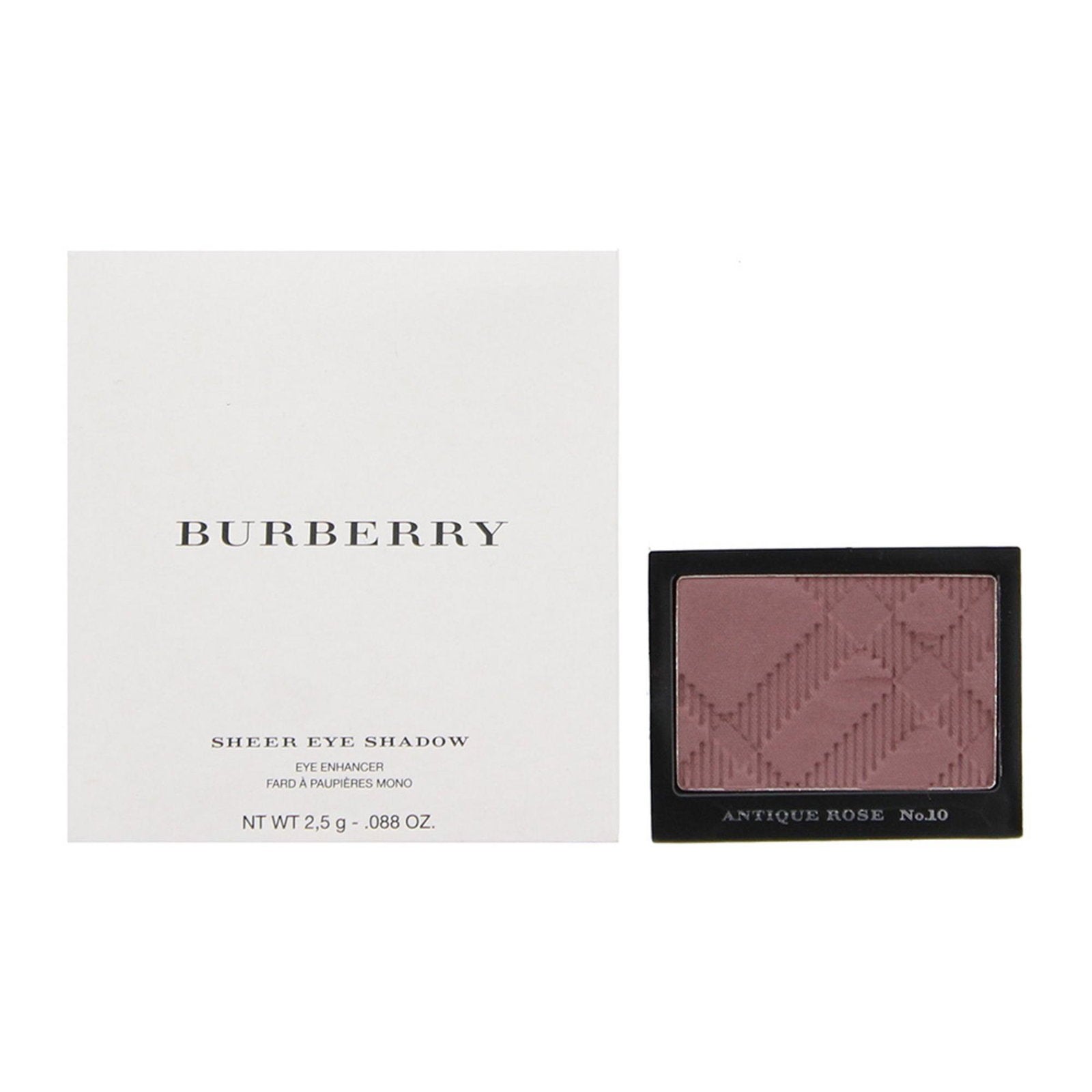 Burberry, Sheer, Eyeshadow Powder, 10, Antique Rose, 2.5 g *Tester