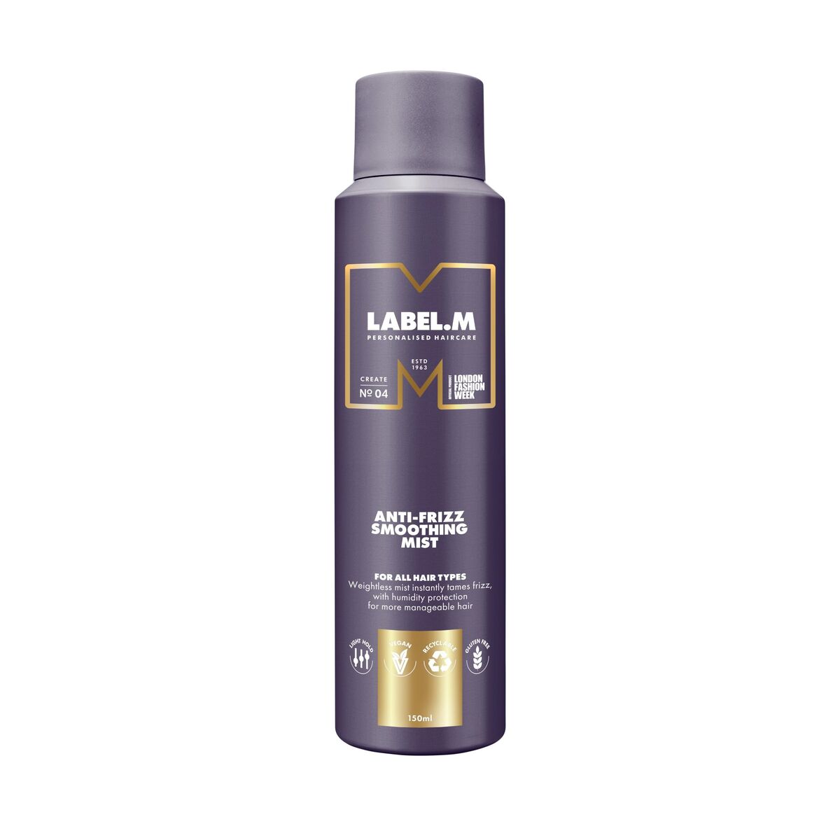 Hårspray Label.M til kvinder produktemballage