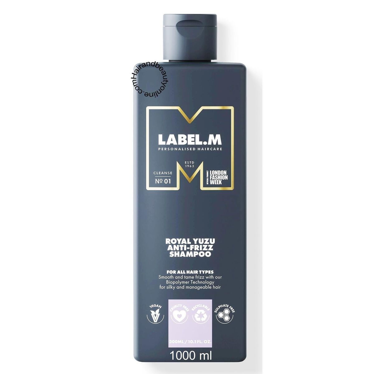 Shampoo Label.M Royal Yuzu 1 L til kvinder shampooflaske