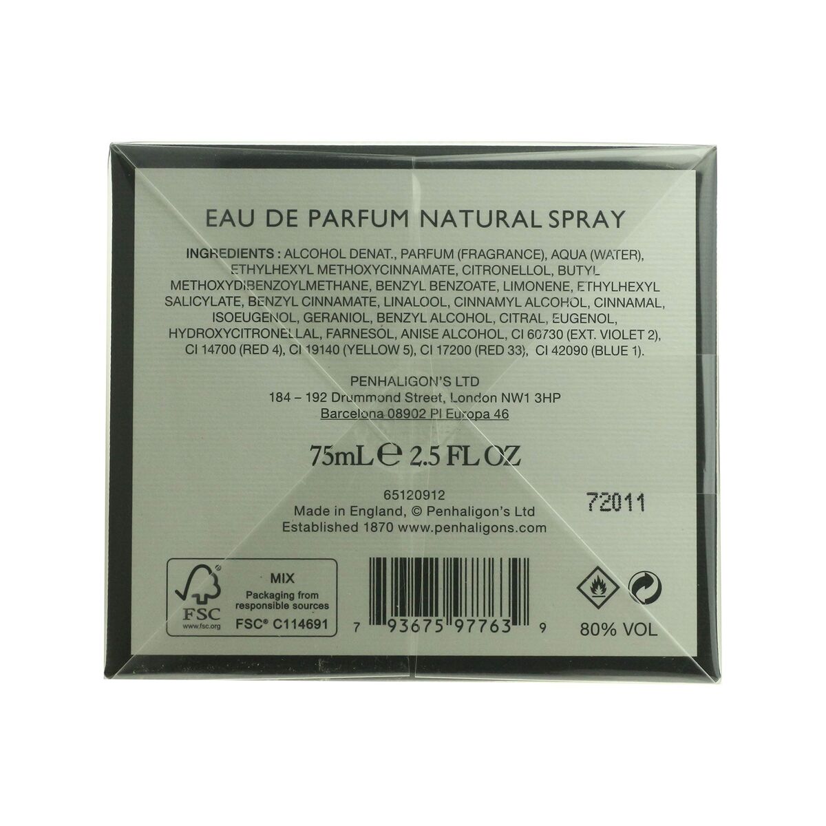 Dameparfume Penhaligon's Portraits The Bewitching Yasmine 75 ml produktemballage