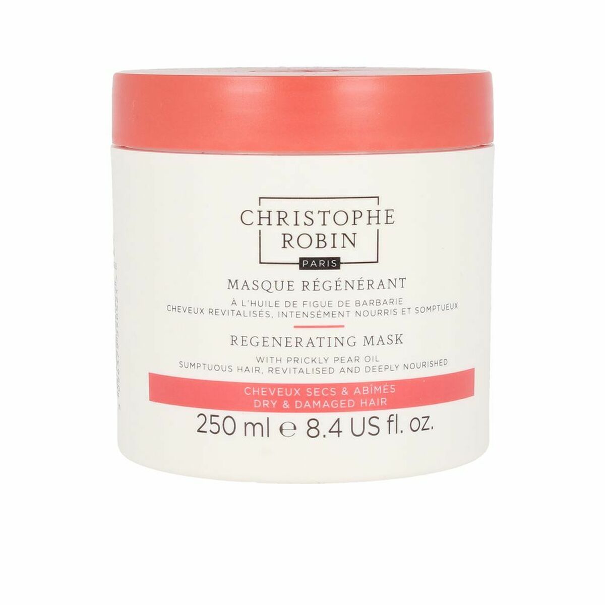 Rensende og regenerativ maske Christophe Robin 281-202 250 ml til kvinder maske emballage