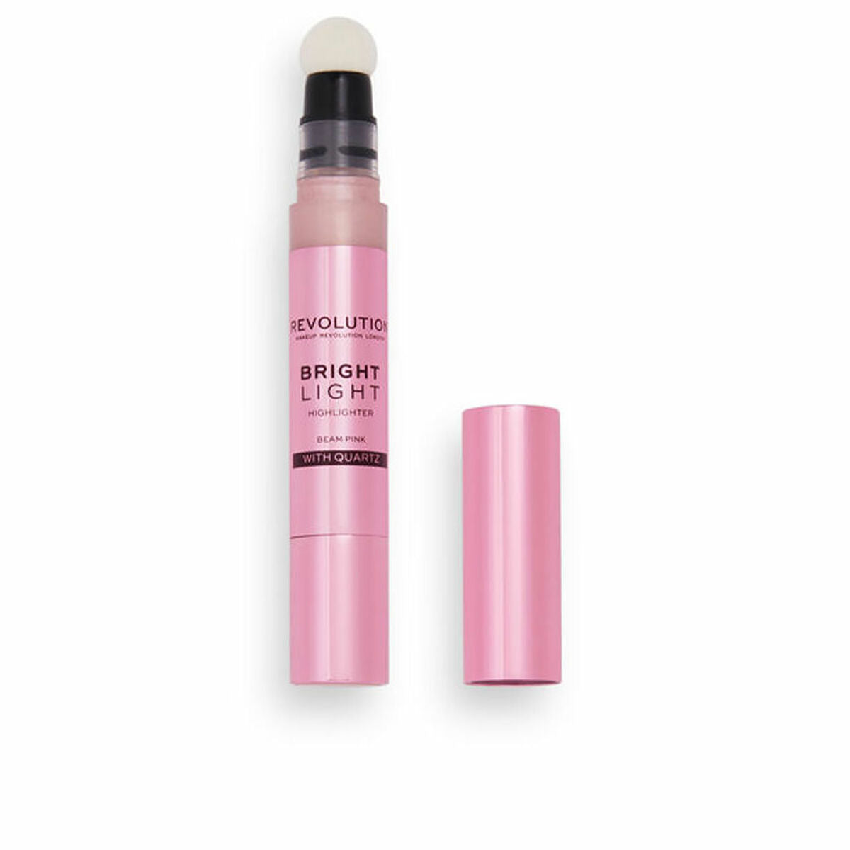 Highlighter Revolution Make Up Bright Light beam pink 3 ml produktemballage