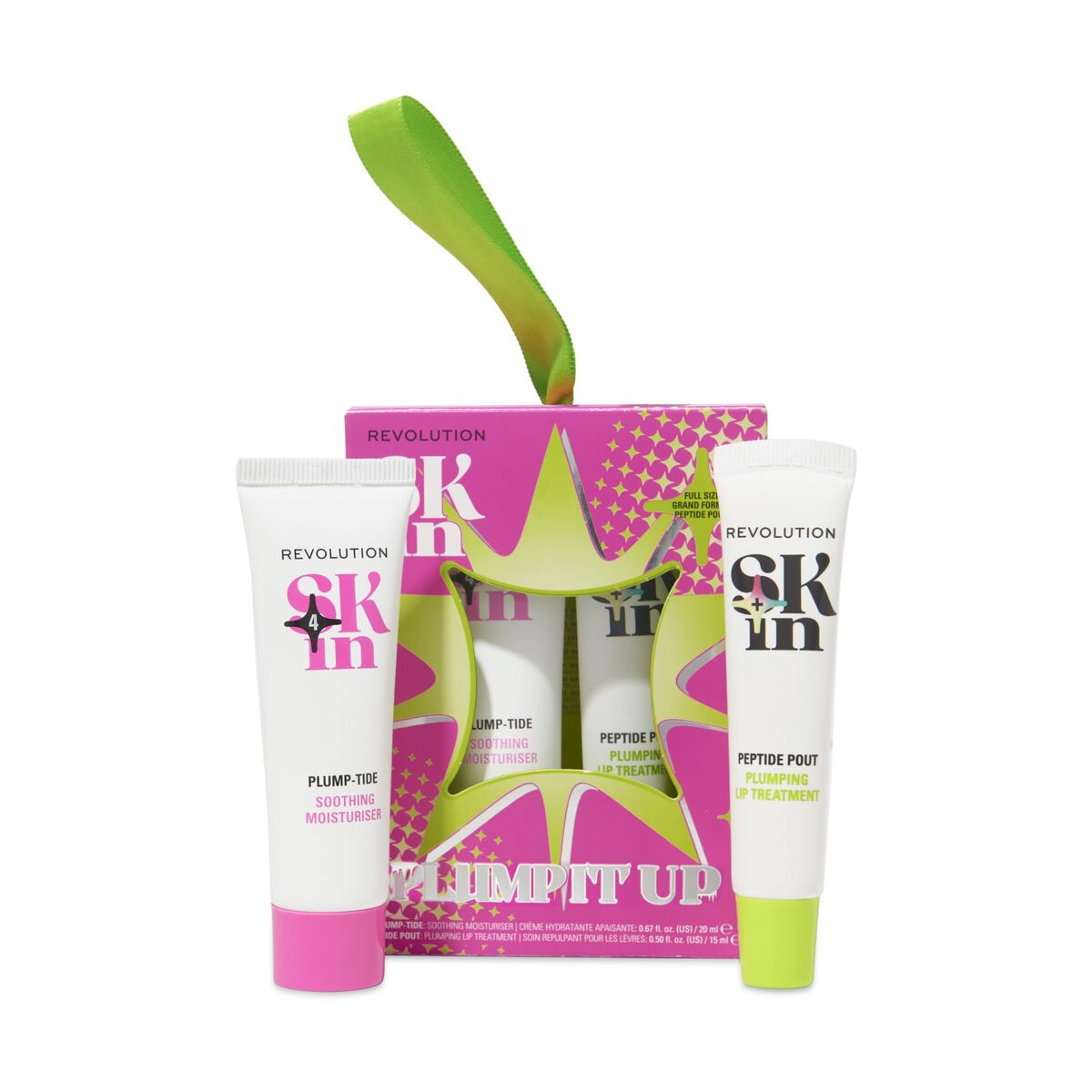 Make-up sæt Revolution Skincare PLUMP IT UP 2 stk. til kvinder produktemballage