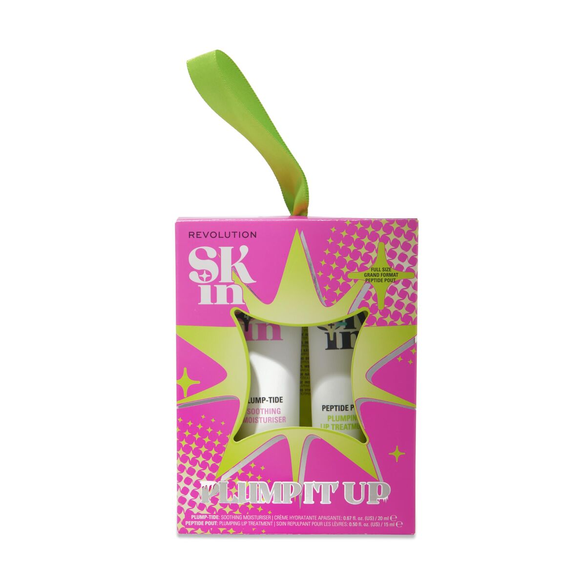 Make-up sæt Revolution Skincare PLUMP IT UP 2 stk. til kvinder produktemballage