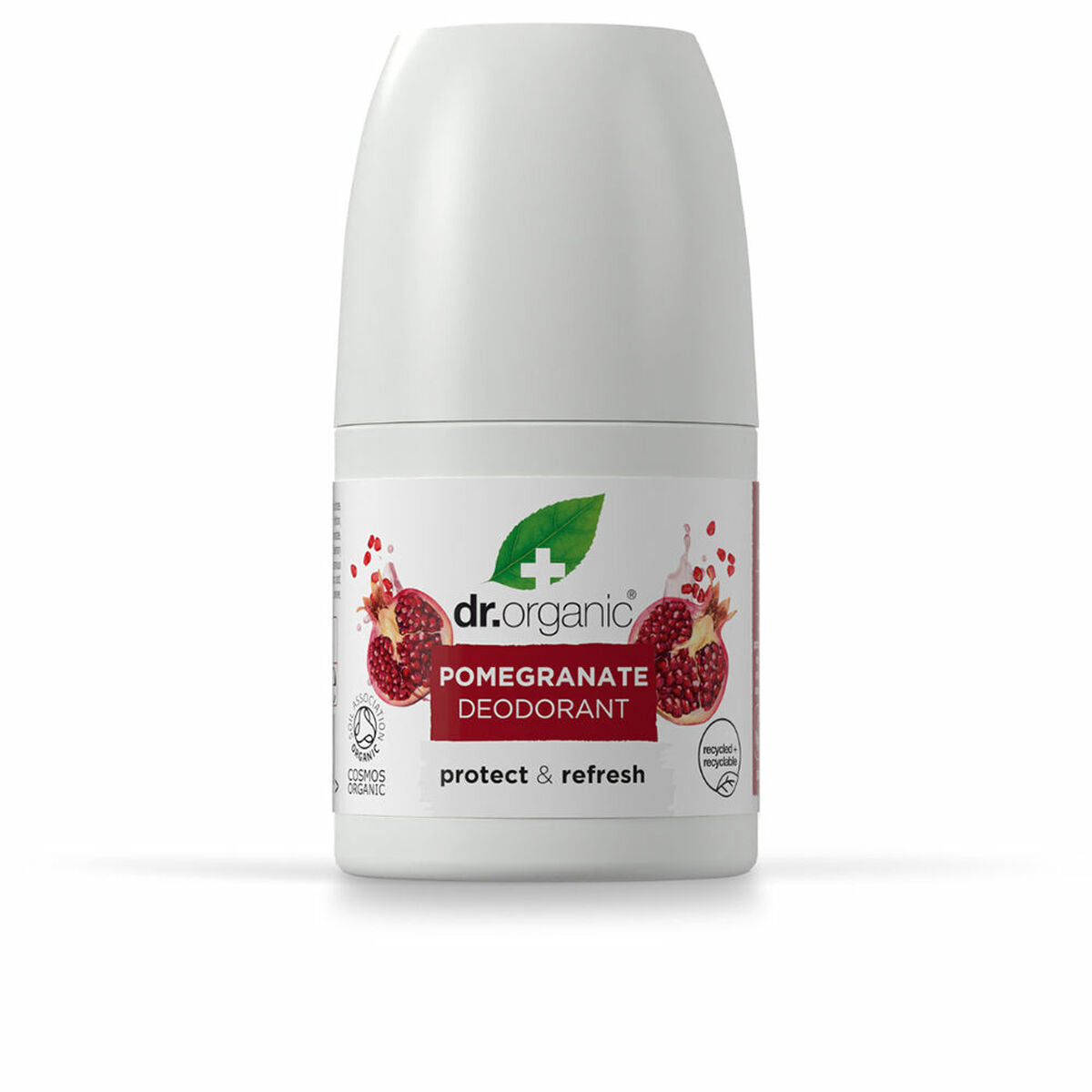 Roll-On Deodorant Dr.Organic GRANADA 50 ml Granatæble til kvinder produktemballage