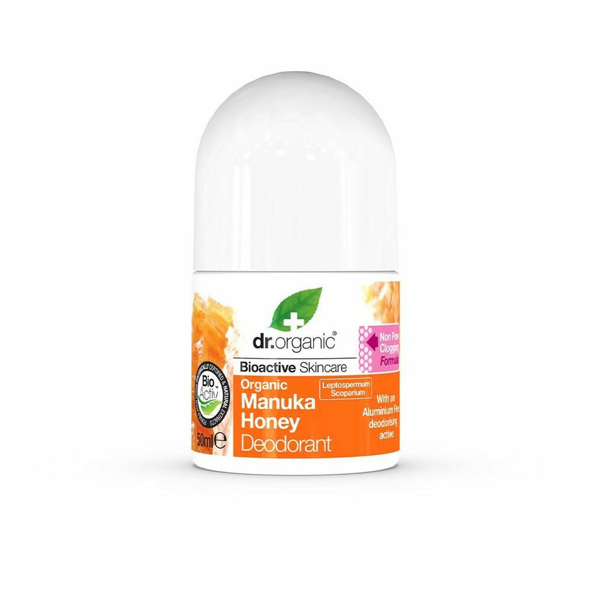 Roll-On Deodorant Dr.Organic DR00133 50 ml produktemballage
