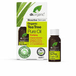 Ansigtsolie Dr.Organic Bioactive Organic 10 ml Soothing Tea tree produktemballage