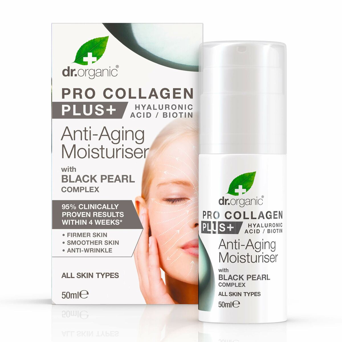 Ansigtscreme Dr.Organic Pro 50 ml Anti-ageing for Women hudplejeemballage