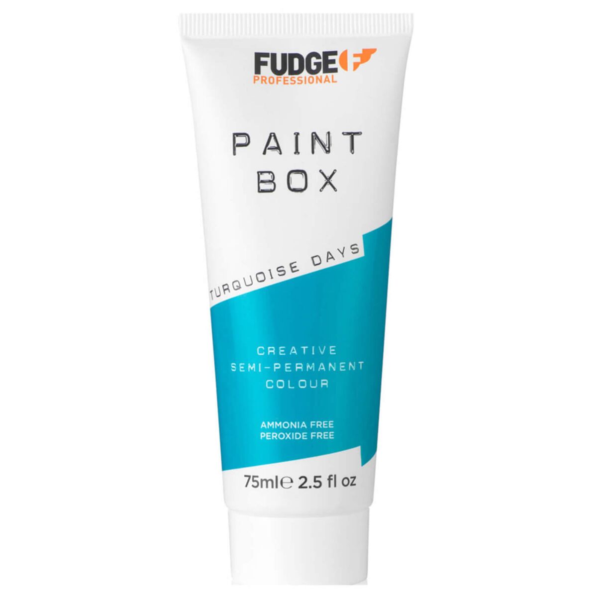 Semi-Permanent Tint Fudge Professional Paintbox Turquoise Days 75 ml produktemballage