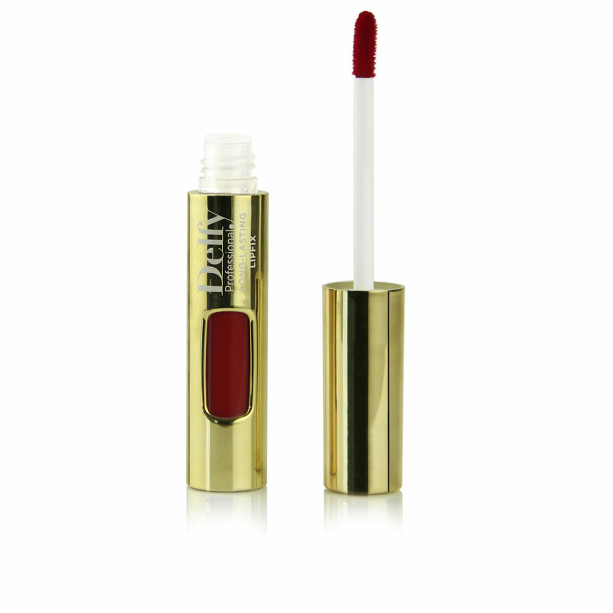 Læbestift Delfy LIPFIX GOLD aurora rød 8 g makeup emballage