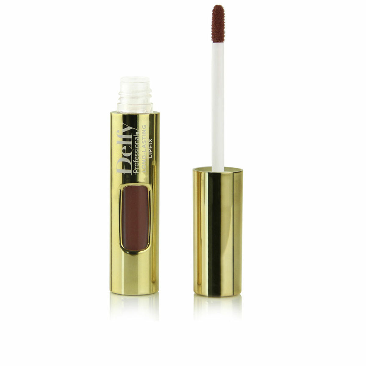 Læbestift Delfy LIPFIX GOLD Caramel 8 g makeup emballage