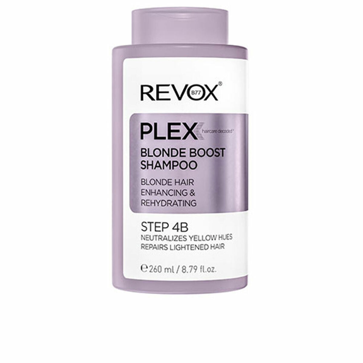 Farve neutraliserende shampoo Revox B77 Plex Step 4B 260 ml til kvinder shampooflaske