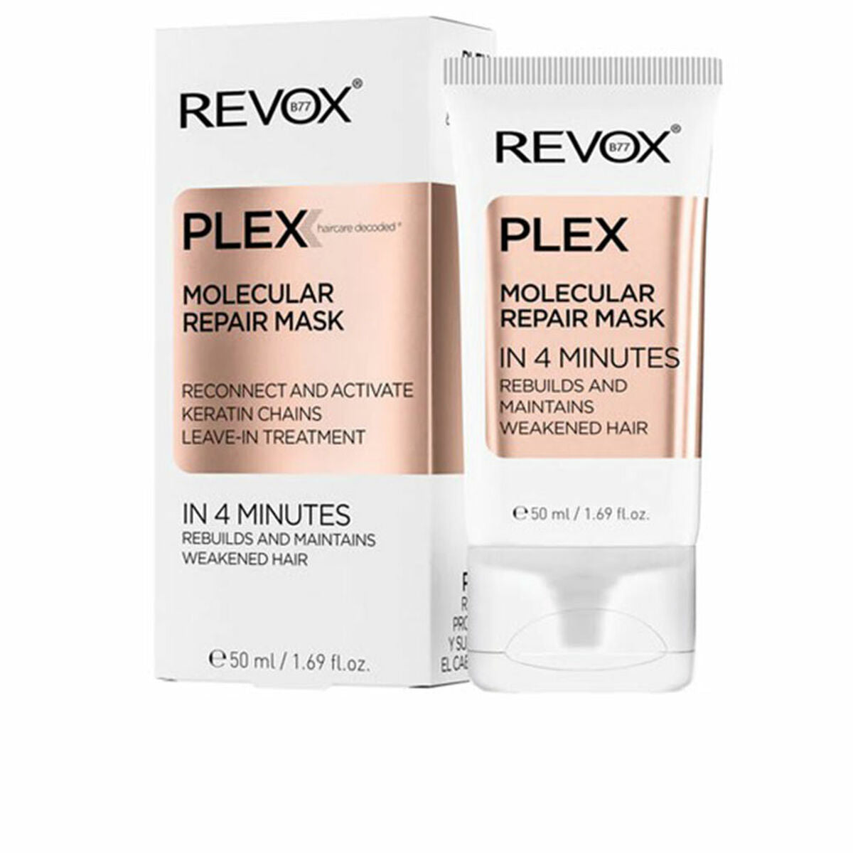 Restorative Hair Mask Revox B77 Plex 50 ml til kvinder hårmaske emballage