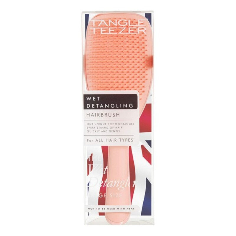 Børste Large Wet Peach Tangle Teezer Large Wet Detangler produktemballage