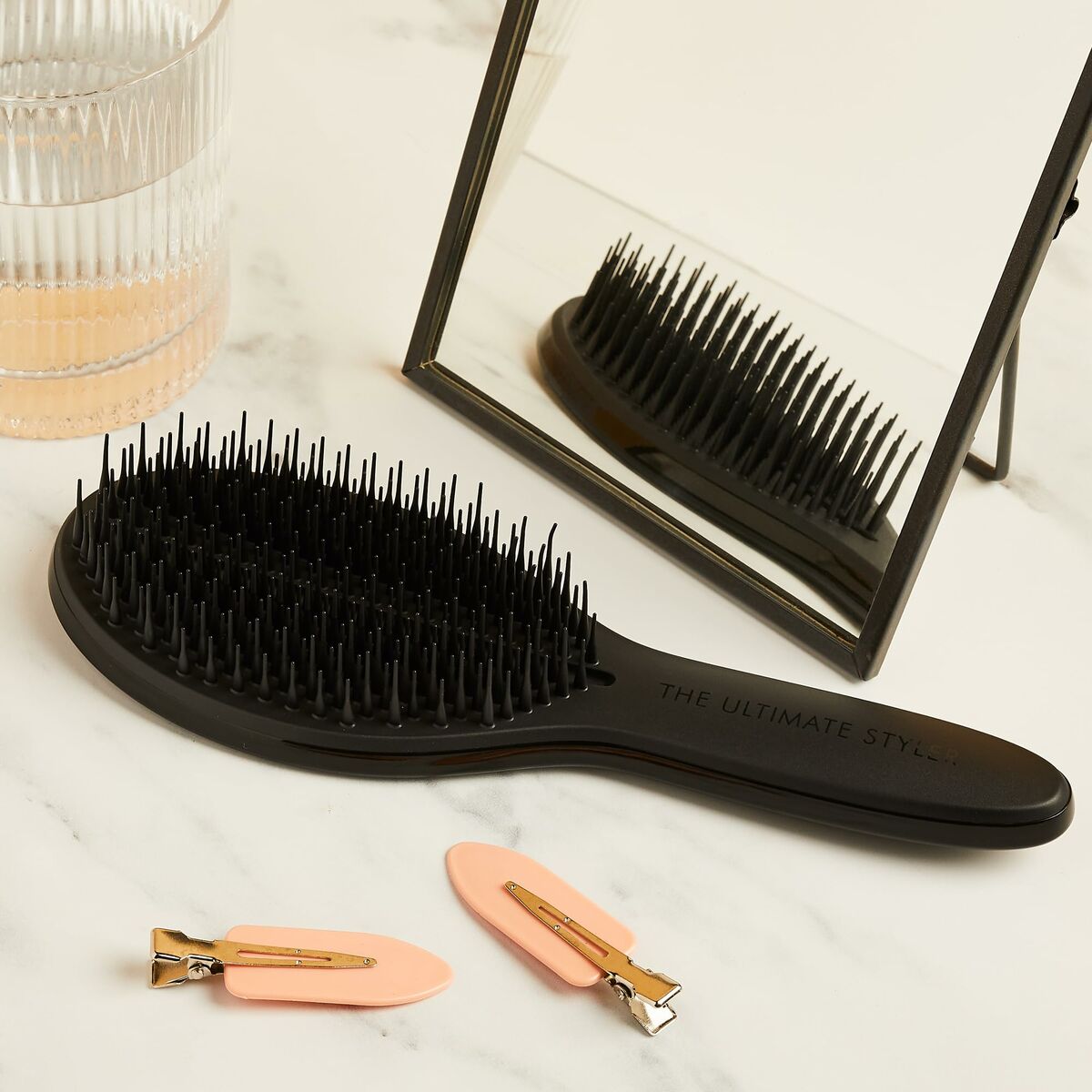 Detangling Hairbrush Tangle Teezer The New Ultimate Black produktemballage