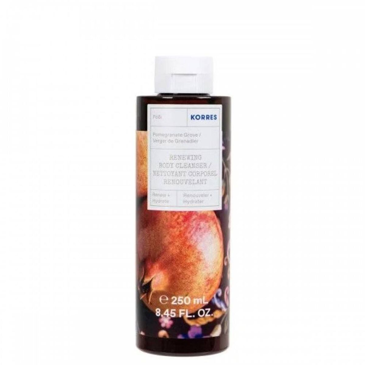 Shower Gel Korres Pomegranate Grove 250 ml til kvinder hudpleje emballage
