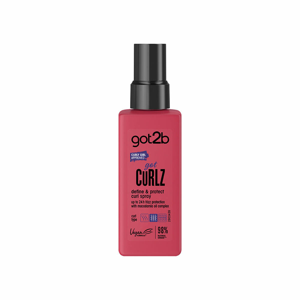 Perfecting Spray for Curl Schwarzkopf Got2b Got Curlz 150 ml produktemballage