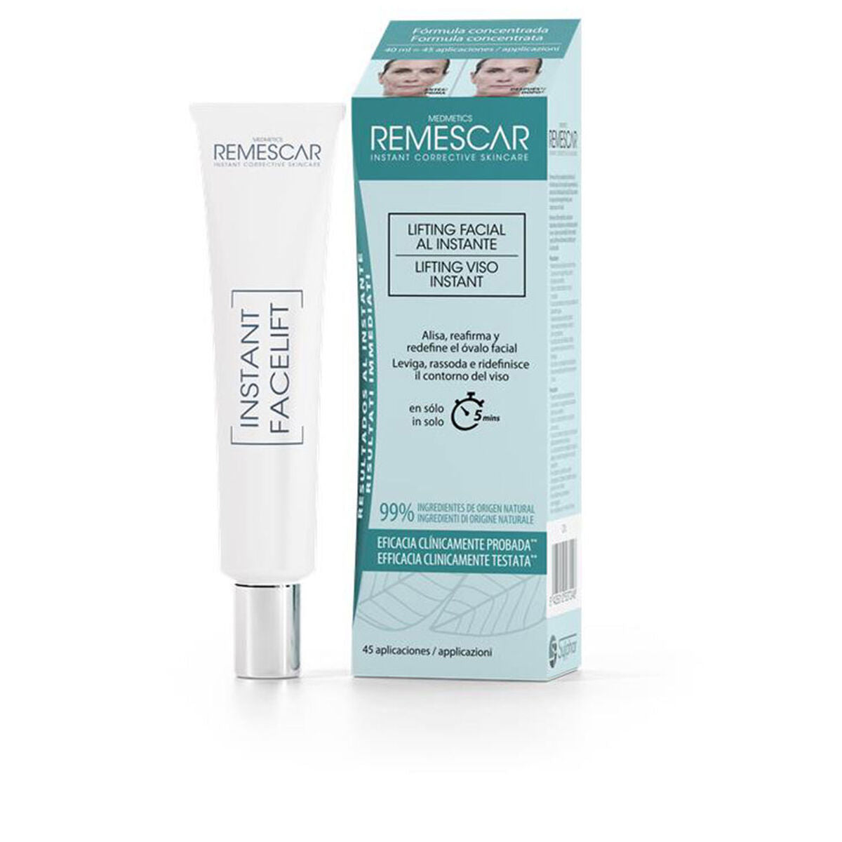 Facial Cream Remescar Instant Facelift 40 ml til kvinder hudpleje emballage