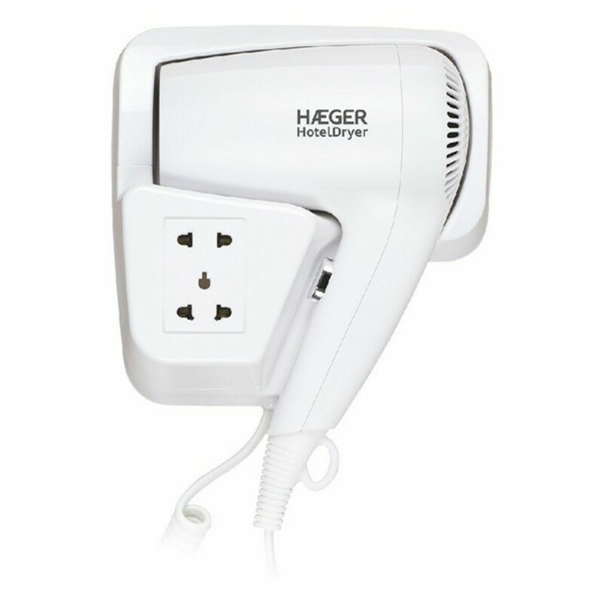 Hårtørrer Haeger HD-120.006A 1200 W Hvid produktemballage