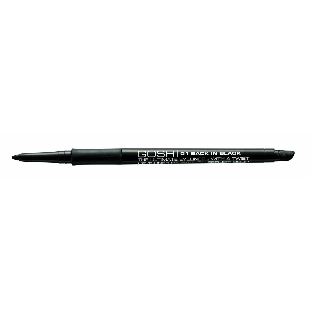 Eyeliner Gosh Copenhagen The Ultimate Eyeliner Black Nº 01 Ryg i sort 0,4 g makeup emballage 0,4 g