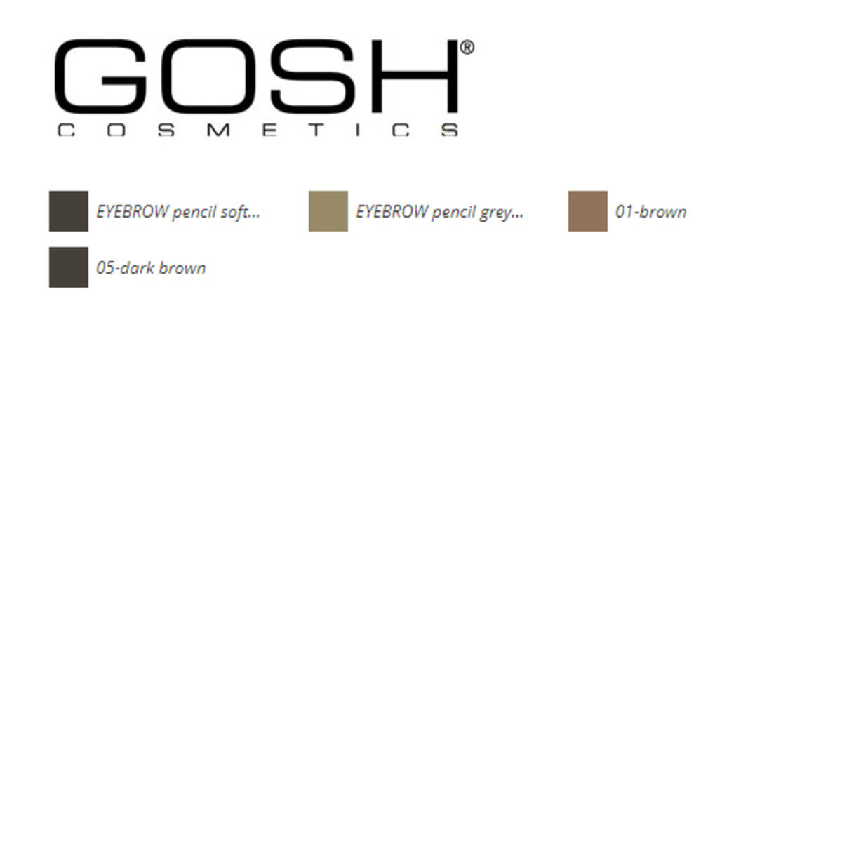 Eyebrow Make-up Gosh Copenhagen produktemballage