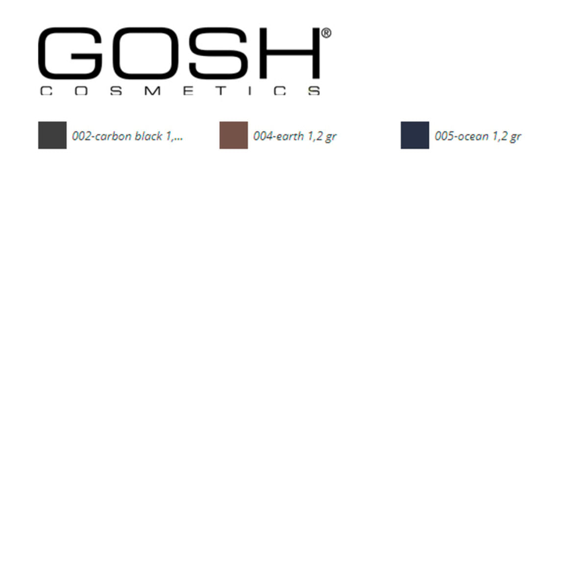 Eyeliner Infinity Gosh Copenhagen (1,2 g) makeup emballage 1,2 g