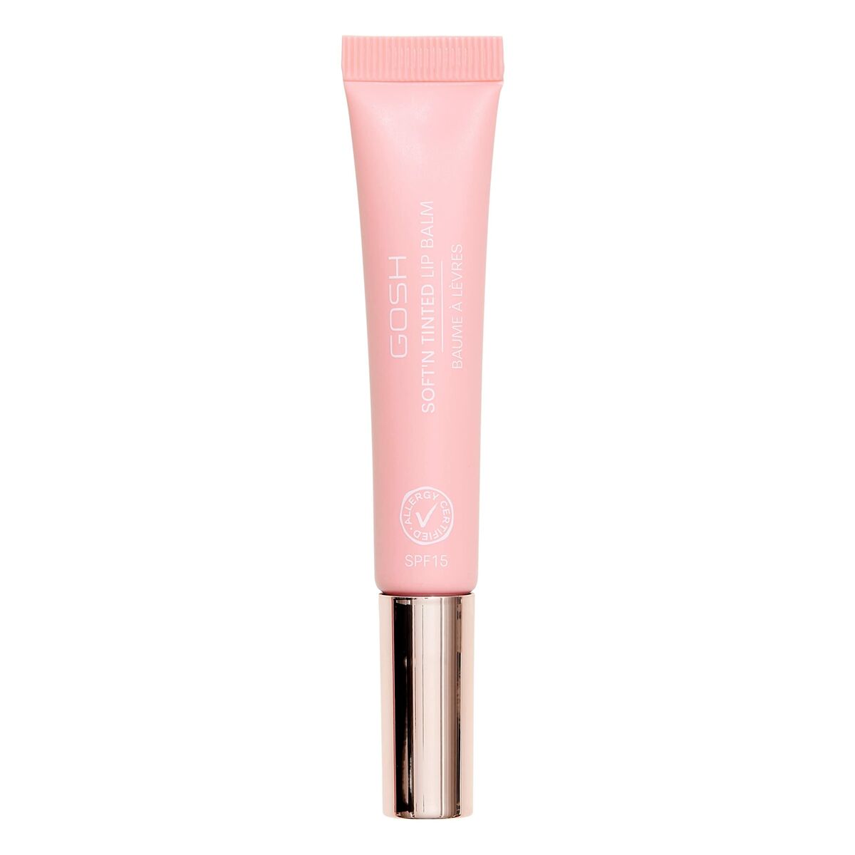 Farvet læbepomade Gosh Copenhagen Soft'N Tinted Nº 003 Rose 8 ml hudplejeemballage