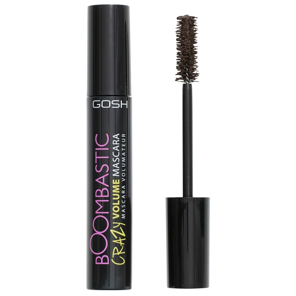 Volume Effect Mascara Gosh Copenhagen Boombastic Nº 005 Chokoladebrun 13 ml makeup emballage