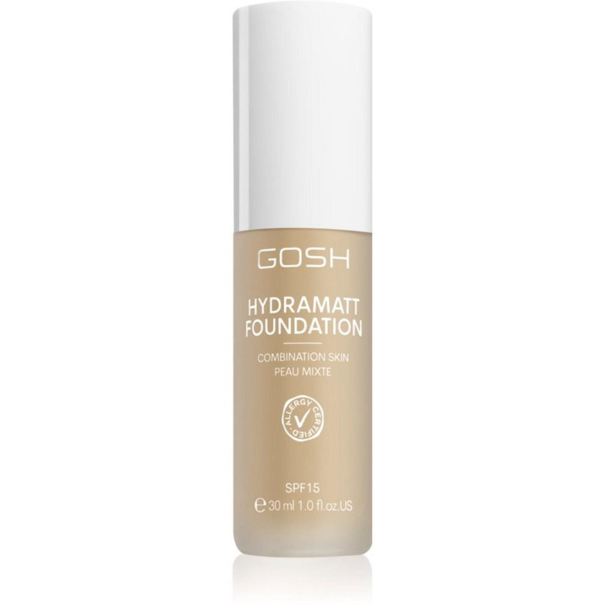 Gosh, Hydramatt, Matte, Liquid Foundation, 004N, Light Neutral, SPF 15, 30 ml